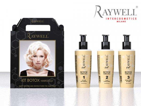 Raywell HAJBOTULIN HAIRGOLD Kit csomag hajbotox 2db a második 50%
kedvezménnyel