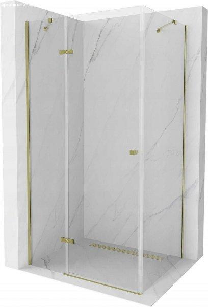 Mexen Roma Zuhanykabin nyíló ajtóval   100 x 80 cm,  átlátszó üveg, 
arany  - 854-100-080-50-00 Nyiló ajtós