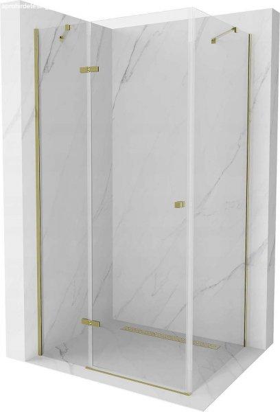 Mexen Roma Zuhanykabin nyíló ajtóval   100 x 90 cm,  átlátszó üveg, 
arany  - 854-100-090-50-00 Nyiló ajtós