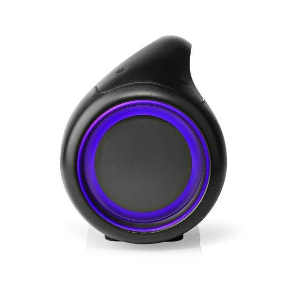 Nedis SPBB340BK Hordozható Bluetooth hangszóró - Fekete