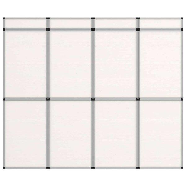 vidaXL fehér 12 paneles összecsukható kiállítófal 242 x 200 cm