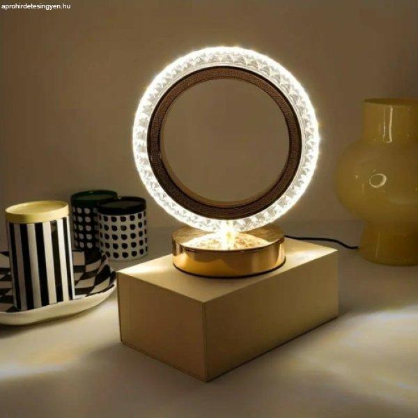 Gyűrű alakú asztali lámpa, 3 színben változó fény éjszakai lámpa
3000K-7000K