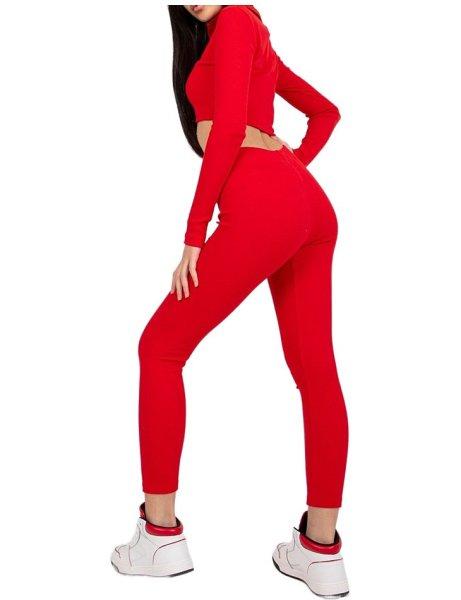 piros bordás leggings