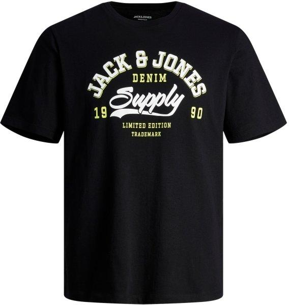 Jack&Jones Férfi póló JJELOGO Standard Fit 12246690 Black L