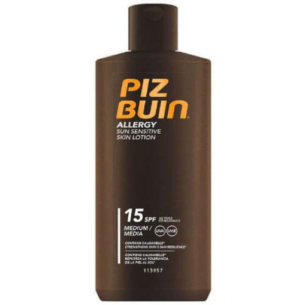 Piz Buin Naptej érzékeny bőrre Allergy SPF 15+ (Sun Sensitive
Skin Lotion) 200 ml
