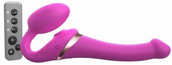 Vibrációs felcsatolható pénisz Multi Orgasm Bendable S távirányítóval
(22,8 cm)