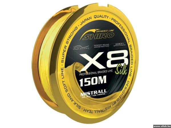 Mistrall Shiro Silk Braided Line X8 Univerzális Fonott zsinór - Fluo 150M
0,19mm 20,40kg