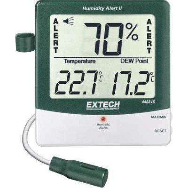Szobai hőmérséklet és páratartalom mérő, thermo-hygrométer Extech Alert
445815