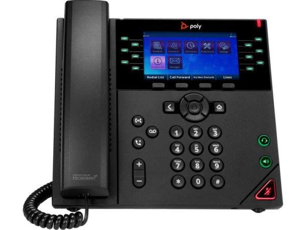 HP Poly OBi VVX 450 VoIP Telefon + PoE - Fekete