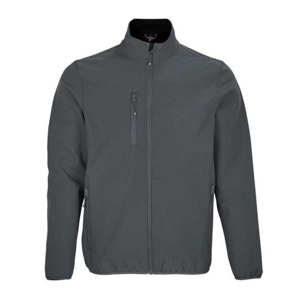 Férfi FALCON softshell dzseki, 3 rétegű, SOL'S SO03827, Charcoal Grey-S