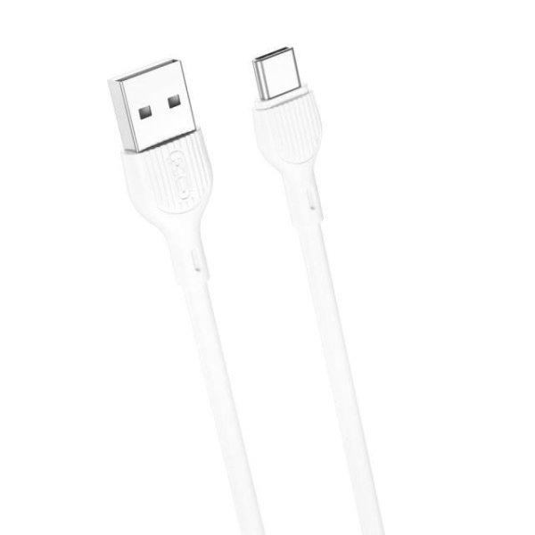 XO Nb200 USB-A - Type-C kábel 2.1A 1m fehér