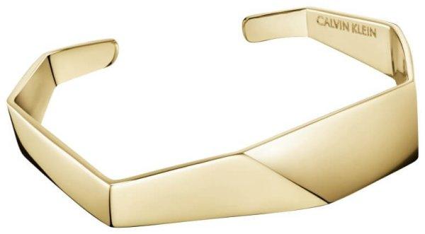 Calvin Klein Nyitott aranyozott karkötő Origa KJATJF10010 5,4 x 4,3
cm - XS