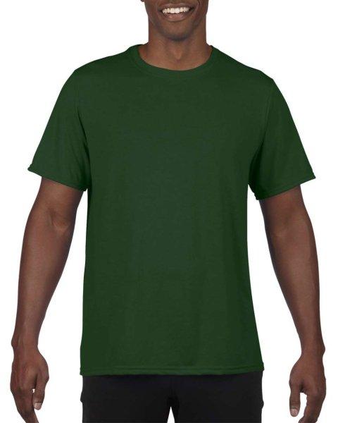 Rövid ujjú Actíve Fit férfi sport póló, Gildan GI46000, Sport Dark
Green-3XL