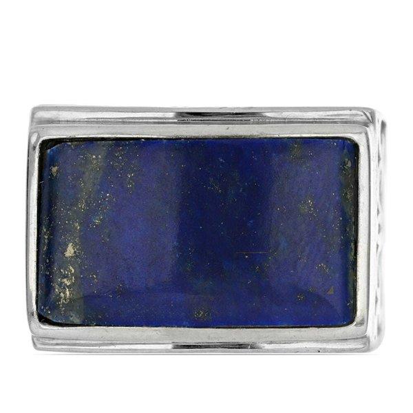 Ezüst Gyűrű Badakhshani Lápisz Lazulival, Méret: 57-56