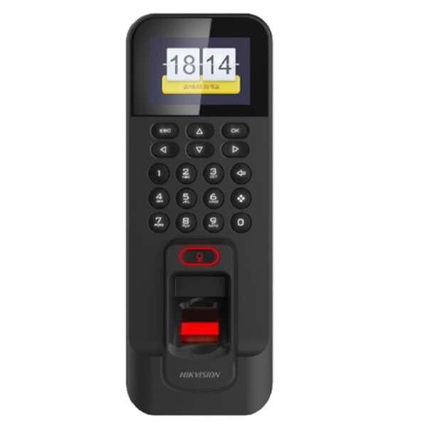Hikvision Beléptető vezérlő, DS-K1T804AMF (Mifare(13.56Mhz), LCD,
kártya/kód/ujjlenyomat, RJ45/RS-485/WG26/WG34, 12VDC)