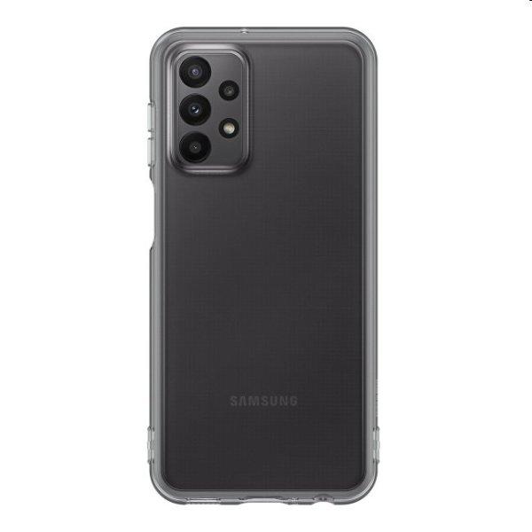 Soft Clear Cover Tok Samsung Galaxy A23 számára, Fekete