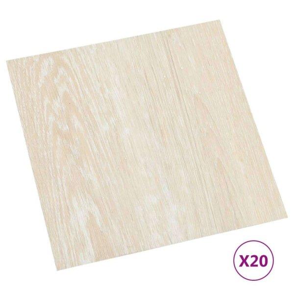 20 db bézs színű öntapadó pvc padlólap 1,86 m²
