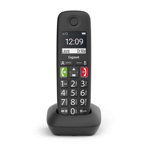 Gigaset E290HX ECO DECT Telefon - Fekete (Bázisállomás nélkül)
