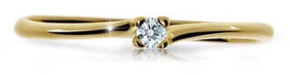Cutie Diamonds Csillogó sárga arany gyűrű
gyémánttal DZ6733-2948-00-X-1 49 mm