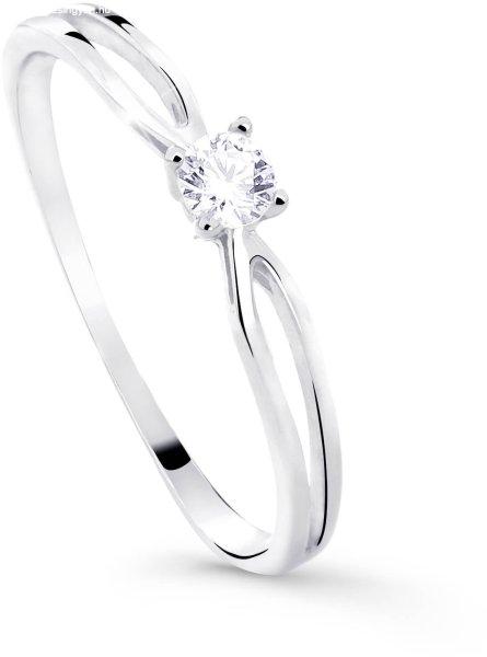 Cutie Diamonds Csillogó fehér arany eljegyzési gyűrű
gyémánttal DZ8027-00-X-2 52 mm