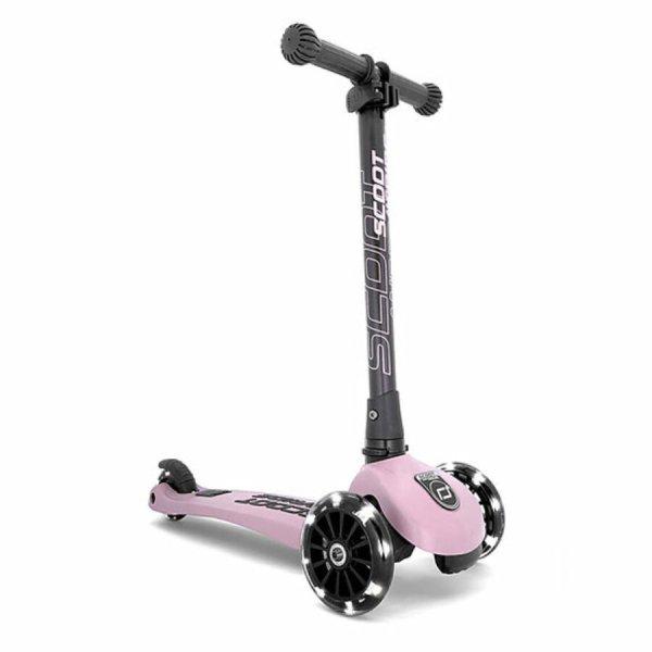 Scoot & Ride Highwaykick 3 rózsaszín LED-es roller