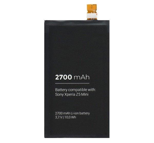 Akku 2700 mAh LI-ION (LIS1594ERPC kompatibilis) Sony Xperia Z5 Compact (E5803),
Sony Xperia XA Ultra (F3211), Sony Xperia X Compact (F5321)
