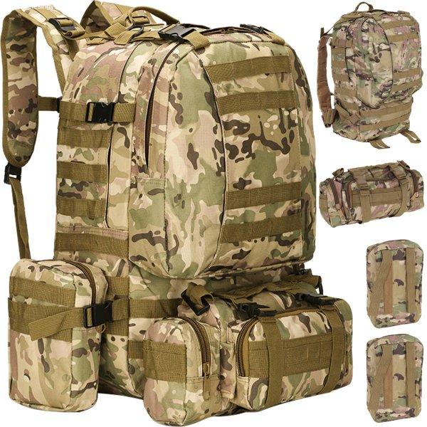 48,5L-es strapabíró, terepmintás katonai hátizsák sok
zsebbel (BB-8923)