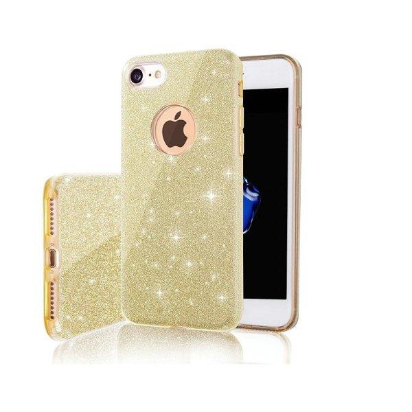 Glitter (3in1) - Samsung A556 Galaxy A55 arany szilikon tok