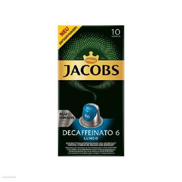Kávékapszula Nespresso kompatibilis Jacobs Lungo 6 Decaff. 10db