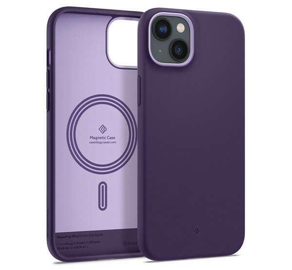 Caseology Nano Pop iPhone 14 Plus Grape Purple MagSafe tok, lila