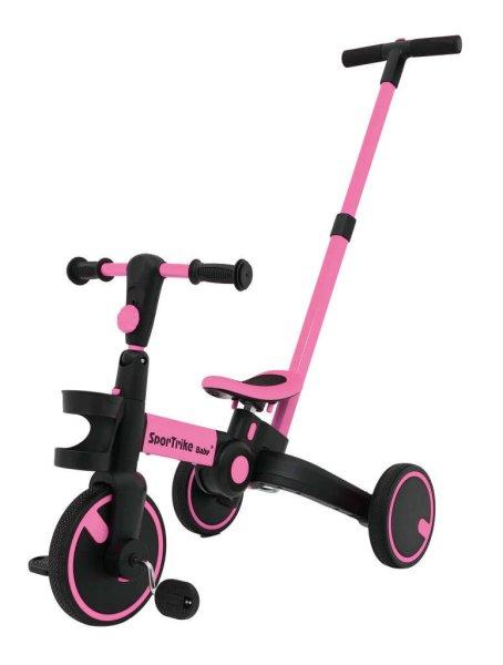 3 az 1-ben Sport Trike tricikli - rózsaszín színben