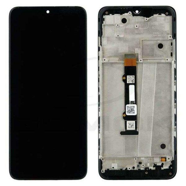 LCD kijelző érintőpanellel és előlapi kerettel Motorola Moto G50 fekete