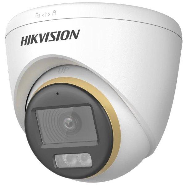 Hikvision DS-2CE72DF3T-LFS (3.6mm) 2 MP ColorVu THD WDR fix turret kamera,
IR/láthatófény, beépített mikrofon