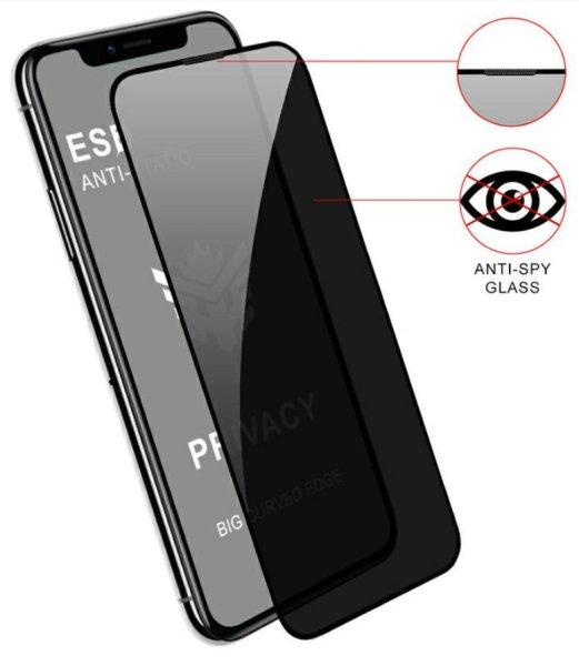 Privacy Anti-Static Apple iPhone 15 Plus (6.7) kijelzővédő üvegfólia
betekintés elleni védelemmel (9H)