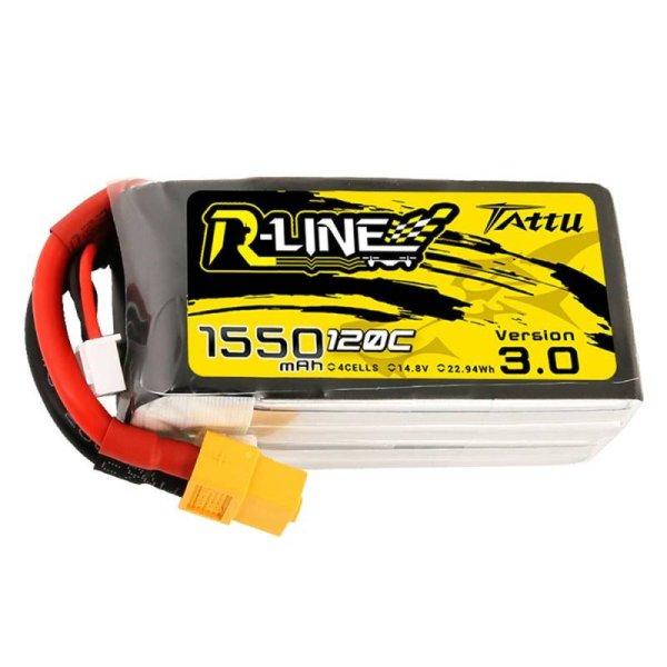 Tattu R-Line Version 3.0 1550mAh 14.8V 120C 4S1P XT60 akkumulátor