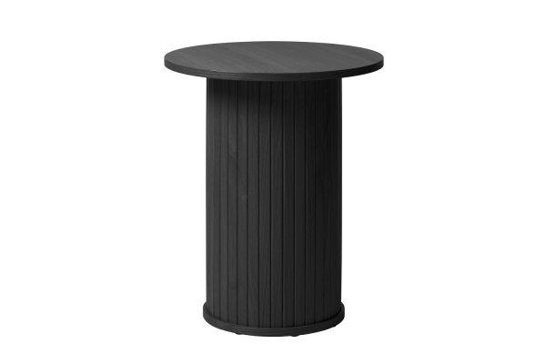 Design oldalsó asztal Vasiliy 50 cm fekete tölgy