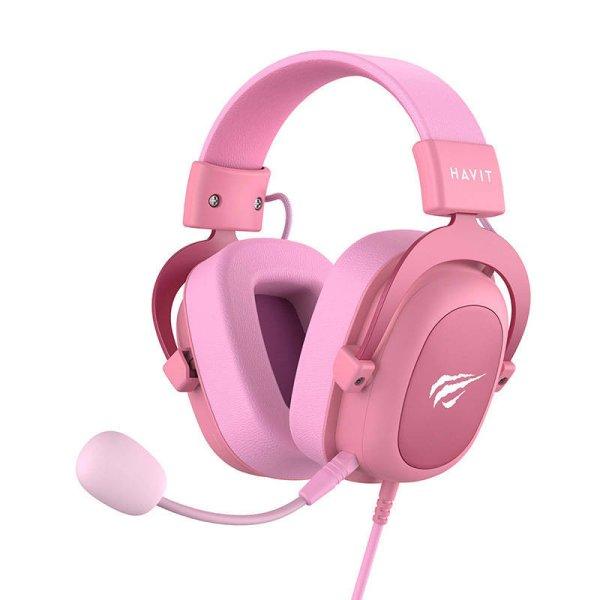 Havit H2002D gaming fejhallgató (pink)