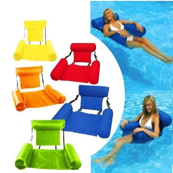 Felfújható kényelmes vízi lebegő pihenő fotel
kartámasszal (BBV)