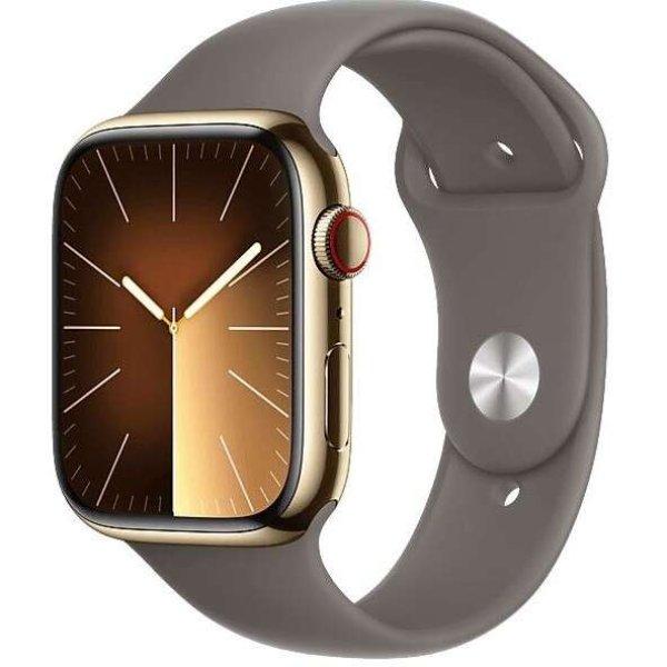 Apple Watch S9 Edelstahl Cellular 45mm Gold (Sportarmband tonbraun) S/M NEW
(MRMR3QF/A)