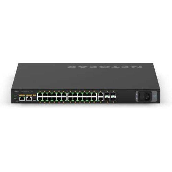 Netgear AV Line M4250-26G4XF-POE+ 24 Portos menedzselhető POE+ Gigabit Ethernet
switch (GSM4230PX-100EUS) (GSM4230PX-100EUS)