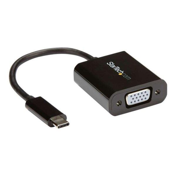 StarTech.com USB-C to VGA Adapter - Black - 1080p - Video Converter For Your
MacBook Pro - USB C to VGA Display Dongle (CDP2VGA) - external video adapter -
black (CDP2VGA)