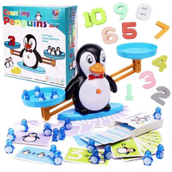 Pingvines számoló játék és mérleg gyermekeknek
(BBI-6380-2)