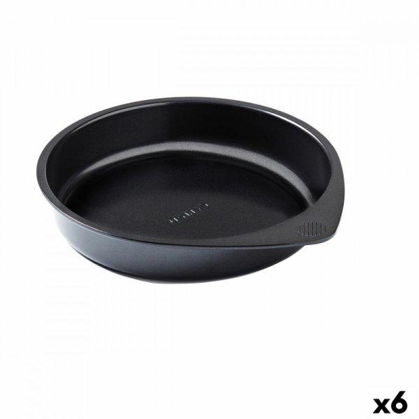 Sütőforma Pyrex Magic Kerek Fekete 20 cm 6 egység