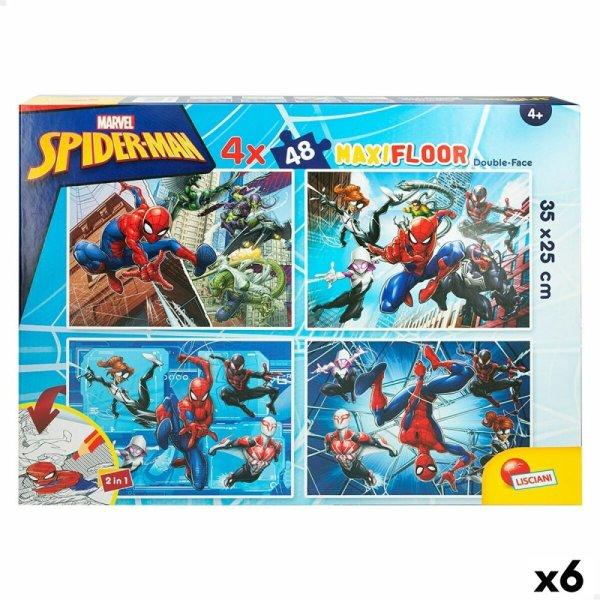 Gyermek Puzzle Spider-Man Kétoldalú 4 az 1-ben 48 Darabok 35 x 1,5 x 25 cm (6
egység)