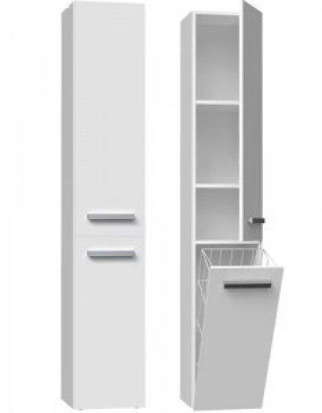 Drohmo Nel IV fürdőszoba szekrény, 31x174x30 cm, fehér