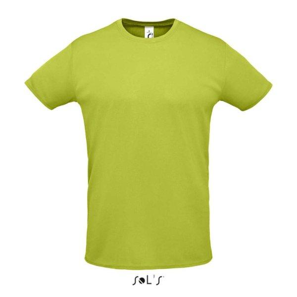 Uniszex rövid ujjú sport póló, SOL'S SO02995, Apple Green-M
