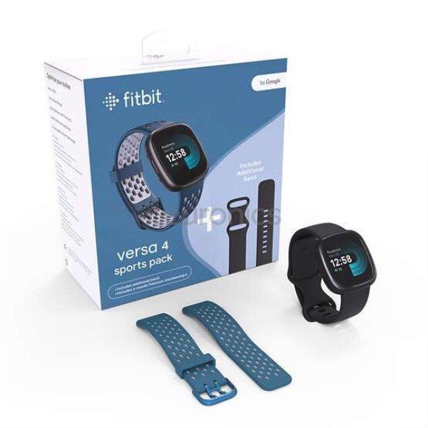 Fitbit Versa 4 Sports Pack- Kék/Fekete