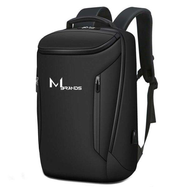 MBrands Smart férfi hátizsák, vízálló anyag, laptop zseb 15,6 hüvelyk,
47x32x16cm