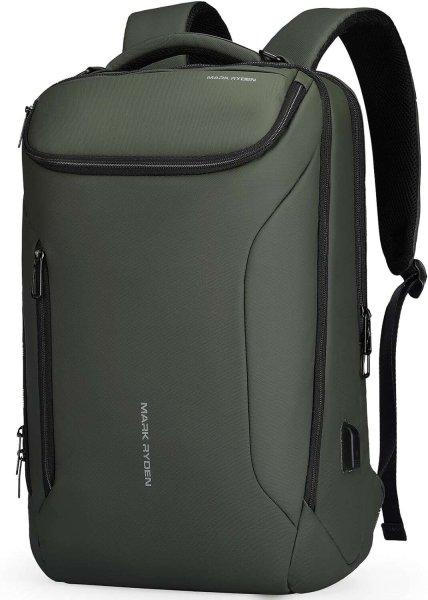 Férfi hátizsák Mark Ryden Smart, 17.3 Laptop, vízálló, USB port, 32L, 50 x
30 x 20 cm, zöld