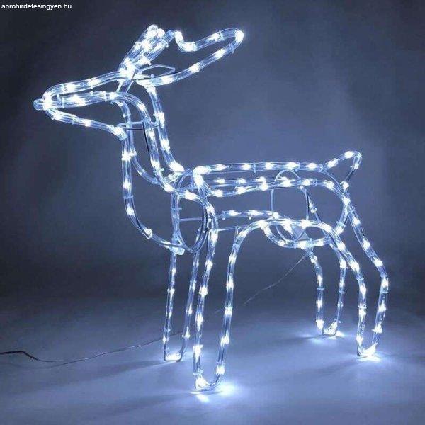 Karácsonyi dekoráció, rénszarvas, 144 LED, 230V, 59x27,5x64 cm